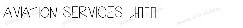 AVIATION SERVICES LI字体转换